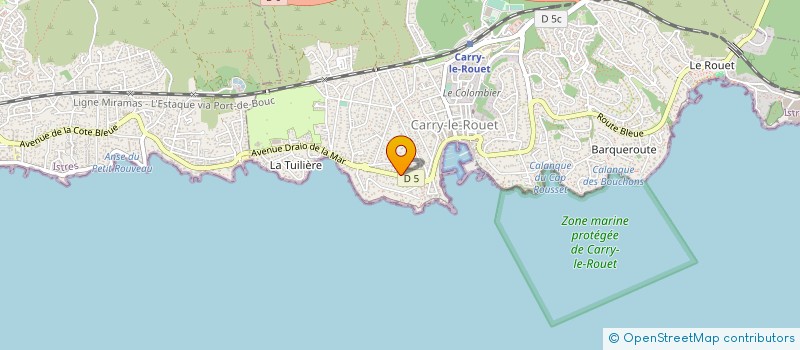 localisation de l'entreprise FONDS DE DOTATION EUGENIE à CARRY-LE-ROUET