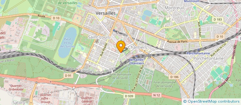 localisation de l'entreprise FONDS DE DOTATION EUR'ART  VERSAILLES