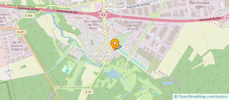 localisation de l'entreprise FONDS DE DOTATION FERRIERES  FERRIERES-EN-BRIE