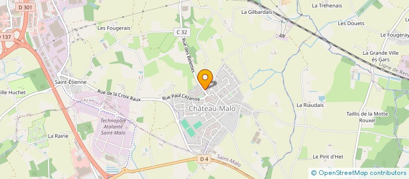localisation de l'entreprise FONDS DE DOTATION FONDS PROTECTION ANIMALE DU PAYS DE SAINT MALO  SAINT-MALO
