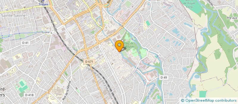 localisation de l'entreprise FONDS DE DOTATION FORMATION ICRSP  TROYES