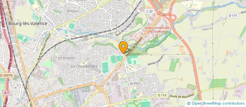 localisation de l'entreprise FONDS DE DOTATION FRANCOIS SARANO à VALENCE