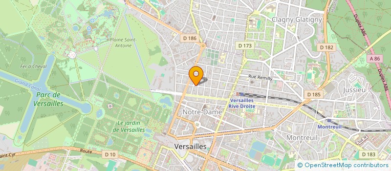localisation de l'entreprise  FONDS DE DOTATION GDSM à VERSAILLES