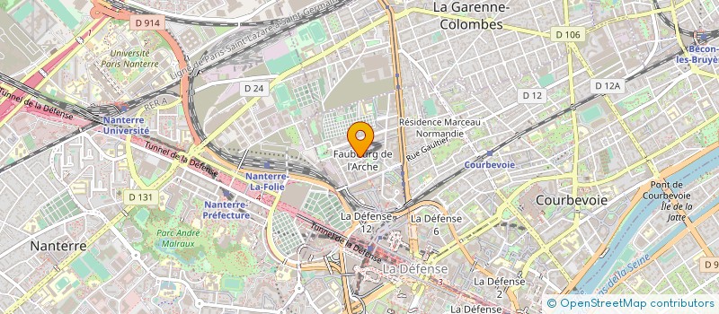 localisation de l'entreprise FONDS DE DOTATION GEFCO FDD à COURBEVOIE