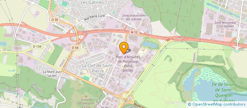 localisation de l'entreprise FONDS DE DOTATION GINGER à ELANCOURT