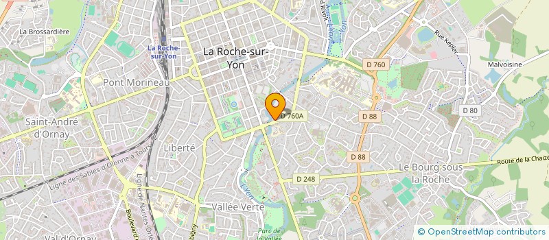 localisation de l'entreprise FONDS DE DOTATION GROUPE ATLANTIC  LA ROCHE-SUR-YON