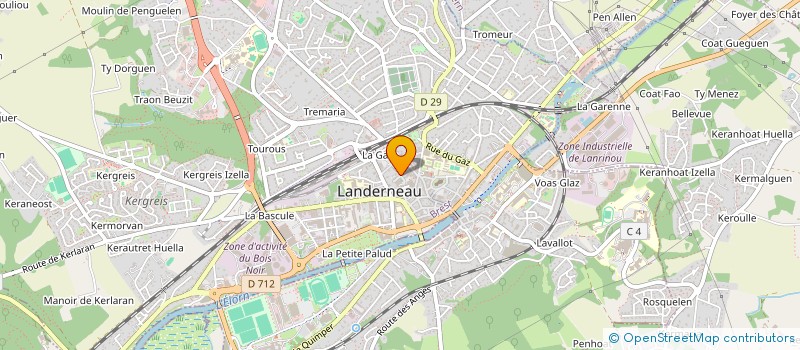 localisation de l'entreprise FONDS DE DOTATION HELENE ET EDOUARD LECLERC à LANDERNEAU