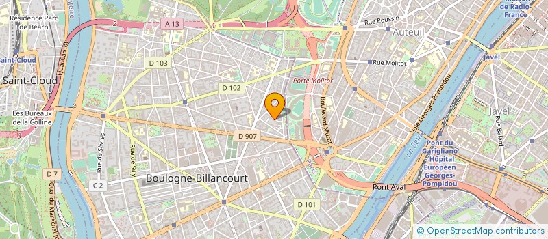 localisation de l'entreprise FONDS DE DOTATION HOPPENOT à BOULOGNE-BILLANCOURT