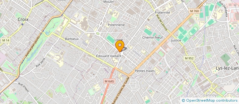 localisation de l'entreprise FONDS DE DOTATION ID KIDS COMMUNITY FOND'ACTIONS  ROUBAIX