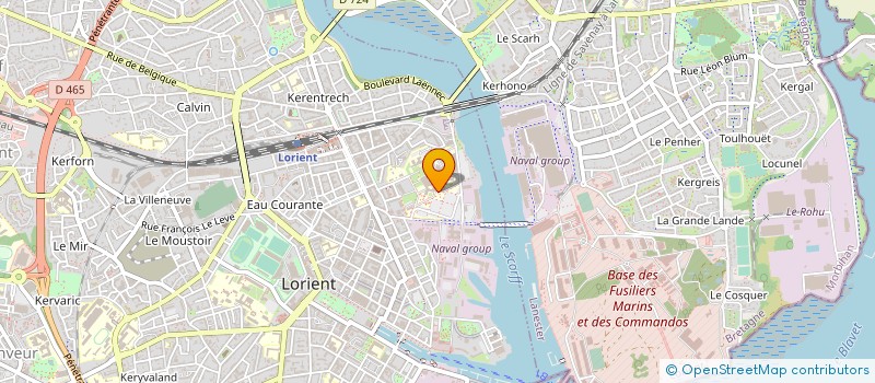 localisation de l'entreprise FONDS DE DOTATION INNOVATION SANTE BRETAGNE SUD à LORIENT