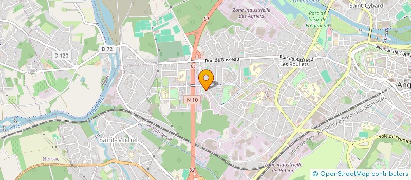 localisation de l'entreprise FONDS DE DOTATION JEAN BAPTISTE LE BIDEAU à ANGOULEME