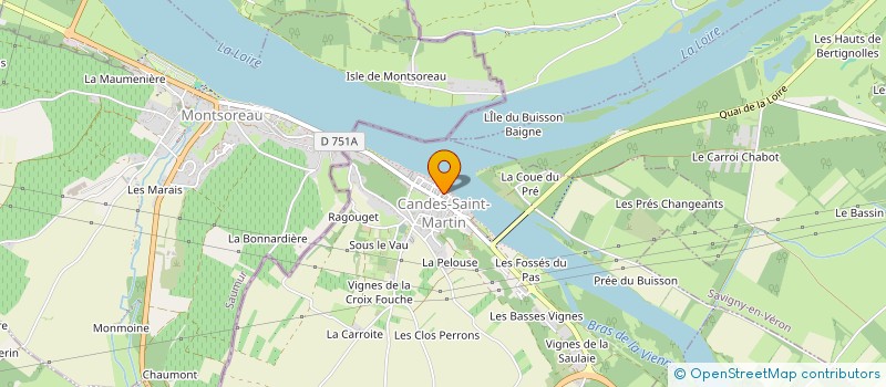 localisation de l'entreprise FONDS DE DOTATION JOY-DUTILLEUX  CANDES-SAINT-MARTIN