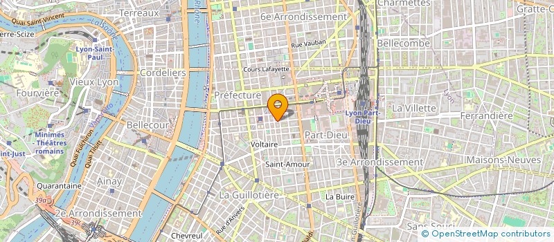 localisation de l'entreprise FONDS DE DOTATION L'AUTRE RIVE  LYON