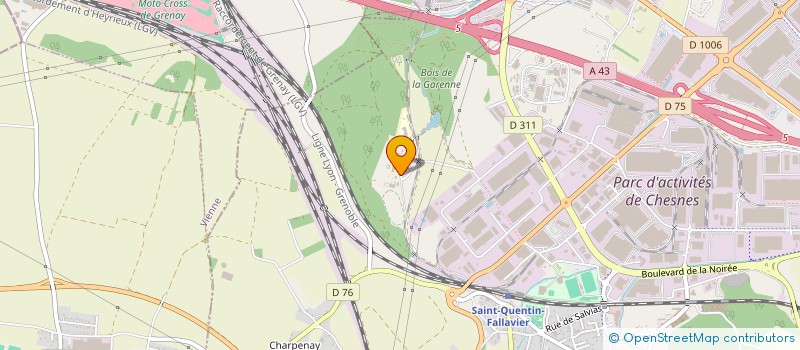 localisation de l'entreprise FONDS DE DOTATION LA CHENERAIE  SAINT-QUENTIN-FALLAVIER