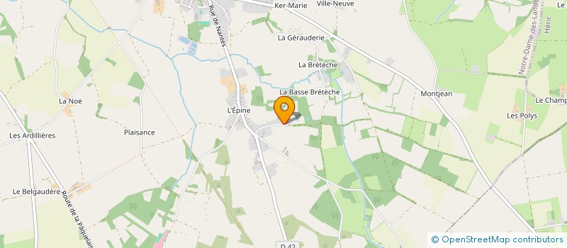 localisation de l'entreprise FONDS DE DOTATION LA TERRE EN COMMUN  NOTRE-DAME-DES-LANDES