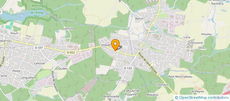 localisation de l'entreprise FONDS DE DOTATION LABEGORRE à TOSSE