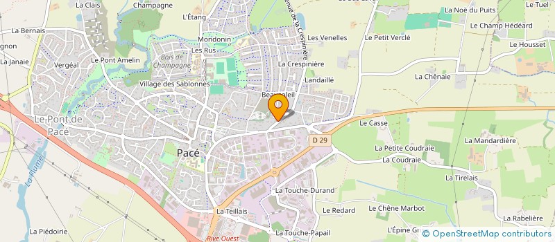localisation de l'entreprise FONDS DE DOTATION  LE GOUT D'ENTREPRENDRE  PACE