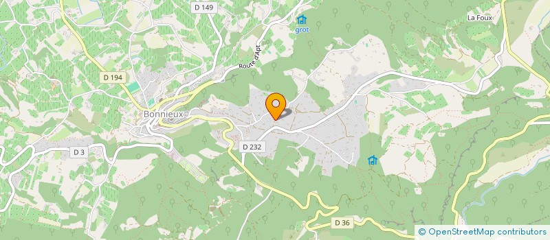 localisation de l'entreprise FONDS DE DOTATION LE SOLEIL MEME LA NUIT  BONNIEUX