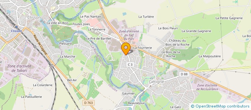 localisation de l'entreprise FONDS DE DOTATION LE TREMPLIN EDUCATION  GORGES