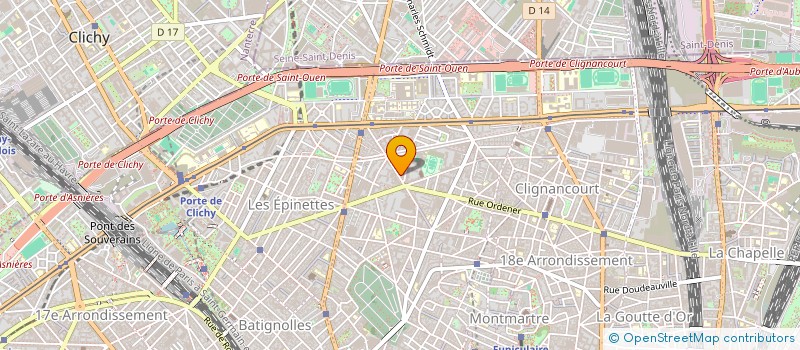 localisation de l'entreprise FONDS DE DOTATION LES CANTATES  PARIS