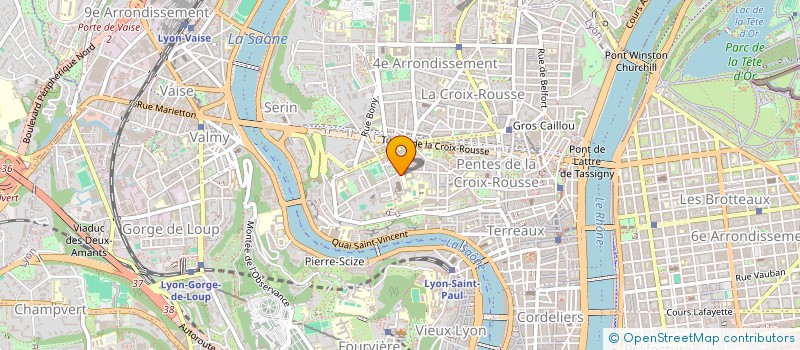 localisation de l'entreprise FONDS DE DOTATION LES CHARTREUX SAINT IRENEE à LYON