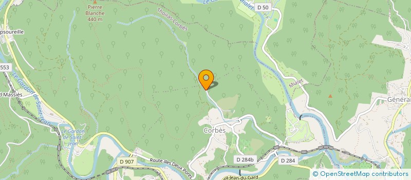 localisation de l'entreprise FONDS DE DOTATION LES JARDINS DE VALAURIE  CORBES