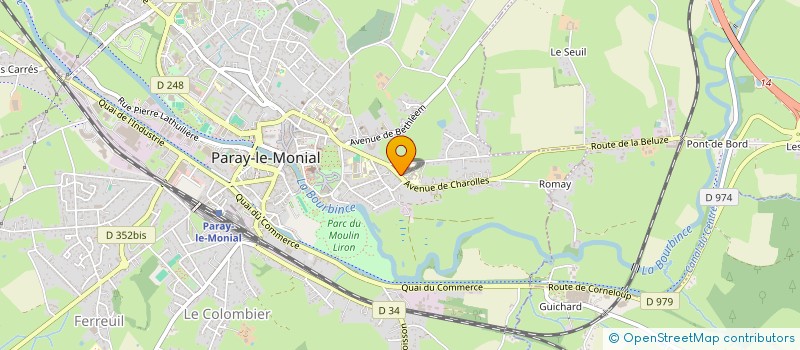 localisation de l'entreprise FONDS DE DOTATION LES PAPILLONS BLANCS D'ENTRE SAONE-ET-LOIRE  PARAY-LE-MONIAL