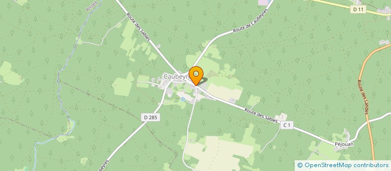 localisation de l'entreprise FONDS DE DOTATION LIGUE PROTECTRICE DES ANIMAUX DU 47 (LPA 47)  CAUBEYRES