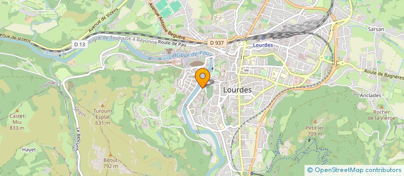 localisation de l'entreprise FONDS DE DOTATION LOURDES UNITED  LOURDES