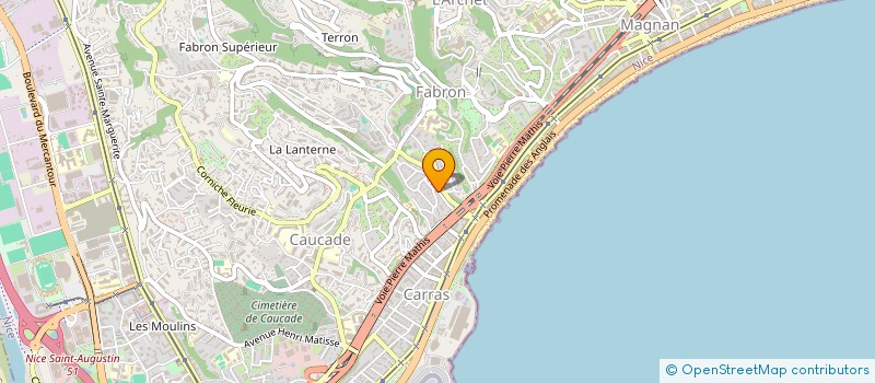 localisation de l'entreprise FONDS DE DOTATION MARCELISA à NICE