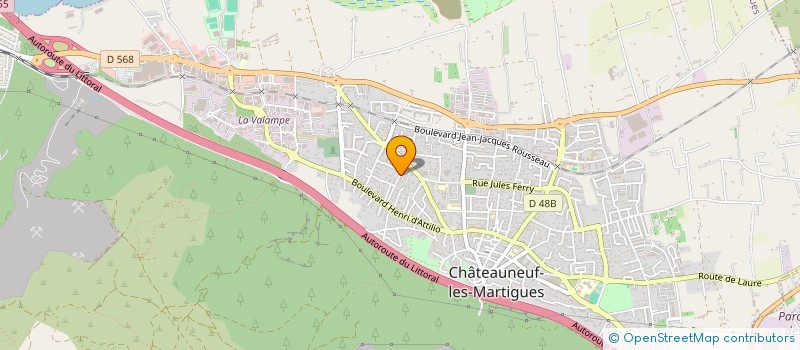 localisation de l'entreprise FONDS DE DOTATION MARTIGUES TERRE DE VALEURS - MARTIGUES TDV à CHATEAUNEUF-LES-MARTIGUES