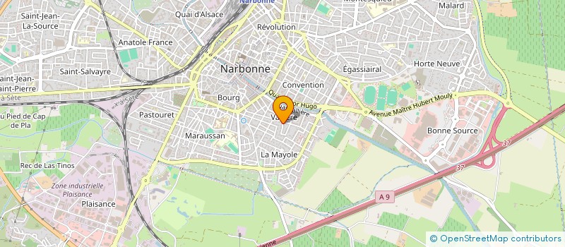 localisation de l'entreprise FONDS DE DOTATION MARYSE SABRIE POUR LE PATRIMOINE ET HISTORIQUE DU NARBONNAIS  NARBONNE