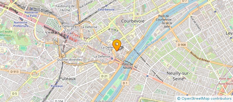 localisation de l'entreprise FONDS DE DOTATION MEDIAPERFORMANCES à COURBEVOIE