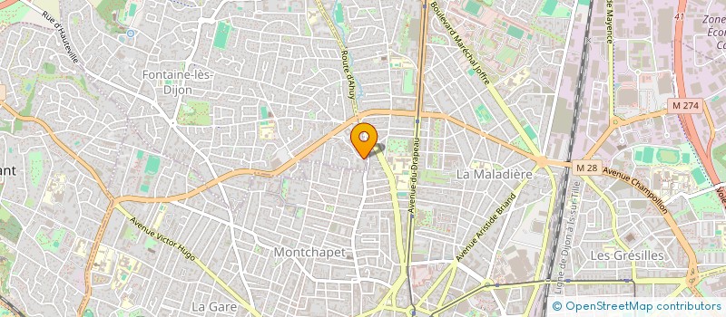 localisation de l'entreprise FONDS DE DOTATION NATIONAL POUR LA PROTECTION DE L'ENVIRONNEMENT DE LA BIODIVERSITE, DES ANIMAUX ET LE BIEN-ETRE ANIMAL  FONTAINE-LES-DIJON