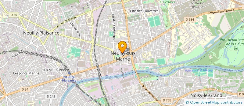 localisation de l'entreprise FONDS DE DOTATION NOBILIA - MECENAT DE NEUILLY-SUR-MARNE à NEUILLY-SUR-MARNE