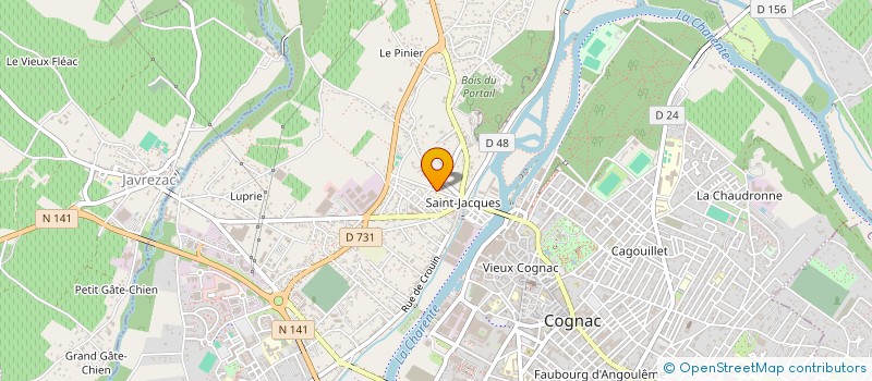 localisation de l'entreprise FONDS DE DOTATION NOTRE DAME DU MONT CARMEL DE COGNAC à COGNAC