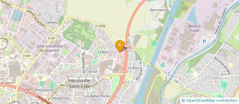 localisation de l'entreprise FONDS DE DOTATION NOV'ACSEA à HEROUVILLE-SAINT-CLAIR