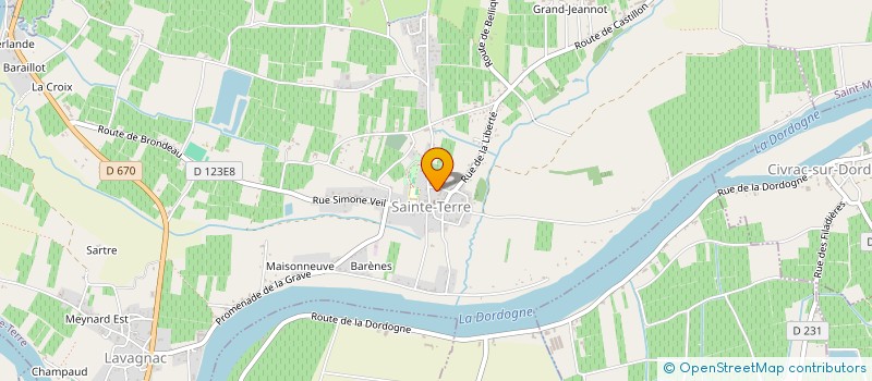 localisation de l'entreprise FONDS DE DOTATION OCTESSENCE  SAINTE-TERRE