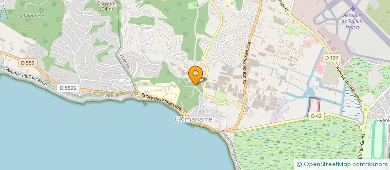 localisation de l'entreprise FONDS DE DOTATION OEUVRE LEON BERARD à HYERES