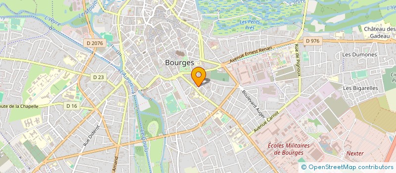 localisation de l'entreprise FONDS DE DOTATION OEUVRES DE LA FRATERNITE SAINT-PIERRE  BOURGES