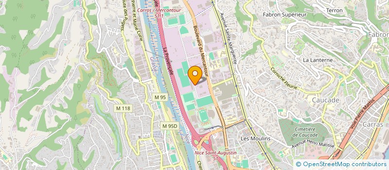 localisation de l'entreprise FONDS DE DOTATION OGC NICE à NICE