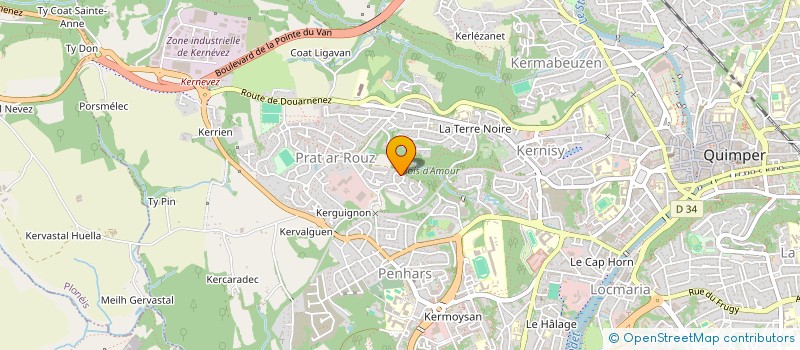 localisation de l'entreprise FONDS DE DOTATION PLANCTON DU MONDE à QUIMPER