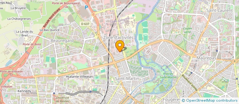 localisation de l'entreprise FONDS DE DOTATION POUR DASTUM  RENNES
