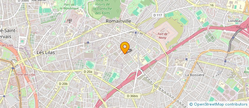 localisation de l'entreprise FONDS DE DOTATION POUR L'AGRICULTURE URBAINE A ROMAINVILLE ET SES DEVELOPPEMENTS à ROMAINVILLE