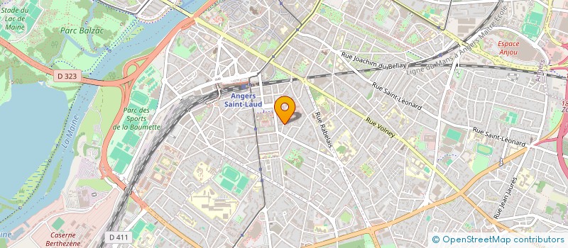 localisation de l'entreprise FONDS DE DOTATION PSLA 49 à ANGERS