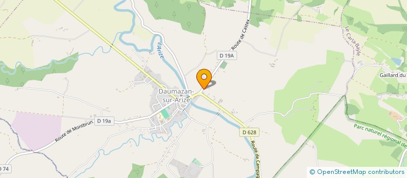 localisation de l'entreprise FONDS DE DOTATION RAYMONDE ET RENE RIBAT à DAUMAZAN-SUR-ARIZE