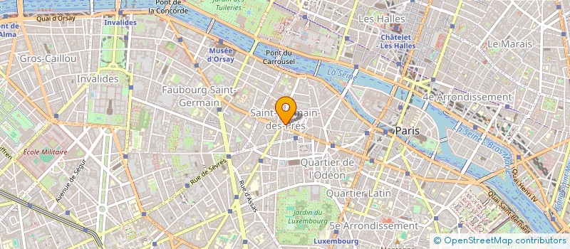 localisation de l'entreprise FONDS DE DOTATION RAYONNEMENT DE L'EGLISE SAINT-GERMAIN-DES-PRES  PARIS