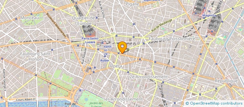 localisation de l'entreprise FONDS DE DOTATION RESIDETAPES  PARIS