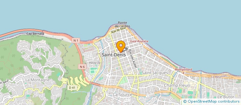 localisation de l'entreprise FONDS DE DOTATION REUNION-BODHAN à SAINT-DENIS