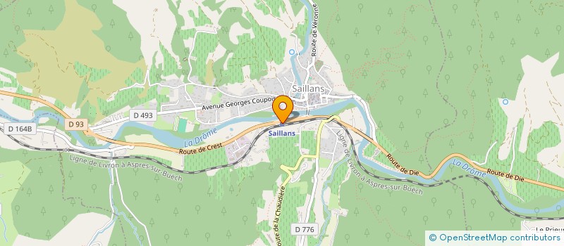 localisation de l'entreprise FONDS DE DOTATION REWILDING FRANCE  SAILLANS